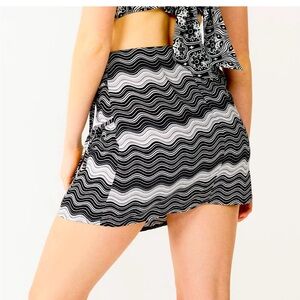 Double Tie Wrap Mini Skirt